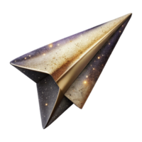 magnificent abstract Paper Airplane Soaring Upward Transparent Background high quality png