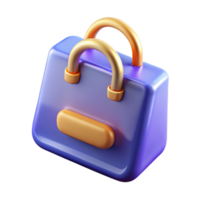 elegant traditional E-commerce shopping bag icon, high resolution png
