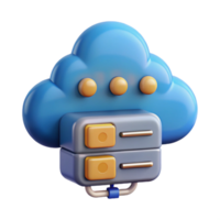 magnificent minimalist Cloud computing server icon, high quality png