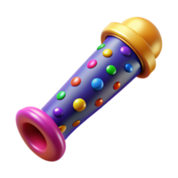 stunning abstract Party Kazoo with Colorful Dots Cutout Transparent Background png