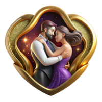wonderful traditional Passionate Tango Embrace Cutout with Intense Backlighting exclusive png