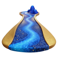 wonderful artistic Path Leading to a Waterfall Transparent Element professional png