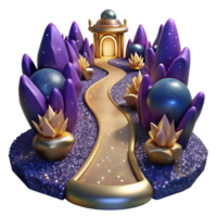 wonderful classic Path Leading to a Waterfall Transparent Element authentic png