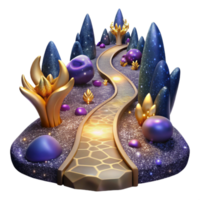 wonderful traditional Path Leading to a Waterfall Transparent Element premium png