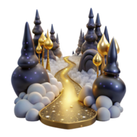 extraordinary artistic Path Through a Forest with Fog and Mist Cutout professional png