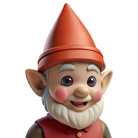 dramatic rustic A mischievous gnome, with a pointed hat premium png