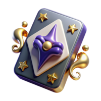 impressive modern Playing Card Joker Unpredictability Symbol Transparent Background premium png