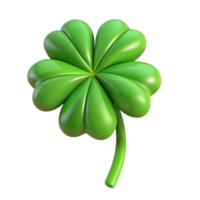 beautiful abstract Green four-leaf clover professional png