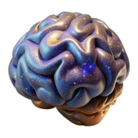 dramatic abstract Realistic Brain Top View Isolated original png