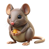 vibrant creative A timid field mouse, nibbling on a seed seed not shown detailed png