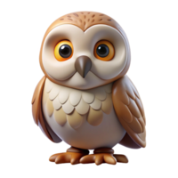 beautiful minimalist A wise barn owl, with wide eyes 4K png