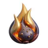 wonderful rustic Realistic Fire Flame with Embers Isolated exclusive png