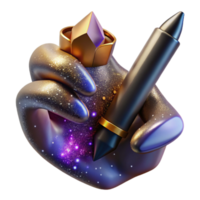 impressive abstract Realistic Hand Holding a Pencil Cutout png