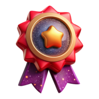 beautiful modern Red Award Ribbon with Gold Trim Cutout high resolution png