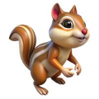 dramatic artistic A scurrying chipmunk professional png
