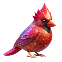 impressive creative Red Cardinal Bird Side View Isolated Element original png