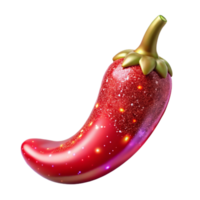 impressive rustic Red Chili Pepper Whole and Sliced Cutout authentic png