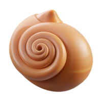 dramatic artistic Single seashell, spiral shape high resolution png
