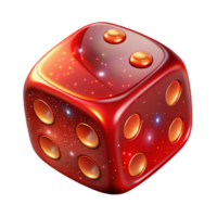 serene artistic Red Dice Showing Double Sixes Transparent Background high quality png