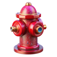 serene vintage Red Fire Hydrant Front View Transparent Cutout authentic png