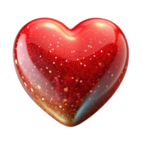 stunning abstract Red Heart Shape Isolated on Transparent Background genuine png