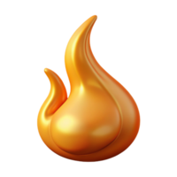 magnificent abstract A single, stylized flame flickering with magical energy, high quality png