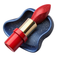 elegant artistic Red Lipstick Cutout with Cap Off genuine png