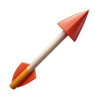 stunning contemporary A single, sharp arrow with fletching and a metal tip, genuine png