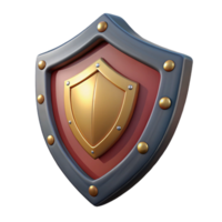 serene vintage A single, detailed illustration of a medieval shield with a heraldic design, exclusive png