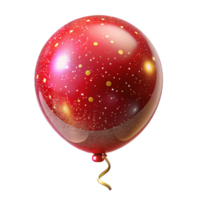 stunning modern Red Party Balloon Cutout on Transparent Background exclusive png