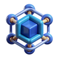 extraordinary classic Blockchain technology symbol premium png