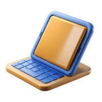 serene traditional Tablet computer with keyboard case professional png