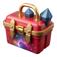 impressive creative Red Toolbox Front View Isolated png