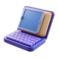 magnífico artístico tábua computador com teclado caso autêntico png