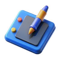 serene artistic Graphics tablet with stylus high resolution png
