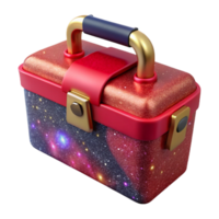 stunning rustic Red Toolbox Front View Isolated professional png