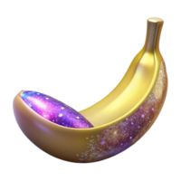 magnificent abstract Ripe Banana Whole Isolated on Transparent Background premium png