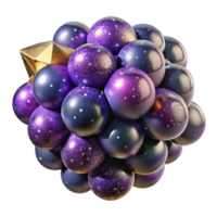 serene creative Ripe Grapes Cluster Isolated Cutout png