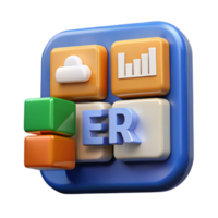 vibrant vintage Enterprise resource planning ERP software interface authentic png