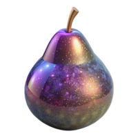 vibrant rustic Ripe Pear Stem Up Isolated Cutout professional png