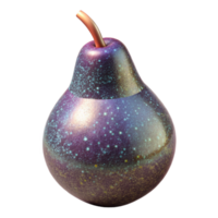 beautiful vintage Ripe Pear Stem Up Isolated Cutout high resolution png