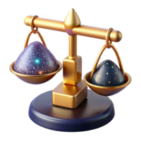 sereno moderno riesgo y recompensa texto en equilibrio escala separar alto calidad png