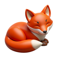 impressive classic A resting red fox authentic png