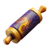 impressive modern Rolling Pin Side View Isolated Element high resolution png
