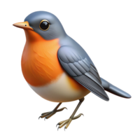impressive modern A perched American robin original png