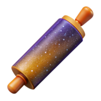serene vintage Rolling Pin Top View Isolated Transparent Background high resolution png
