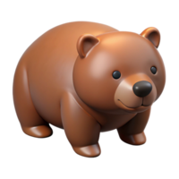 impressive rustic A hibernating brown bear high quality png