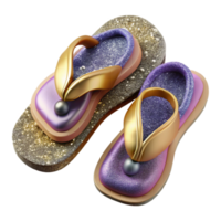 wonderful abstract Sandals Flip Flops Top View Isolated Element authentic png