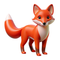 impressive rustic A red fox with a bushy tail authentic png
