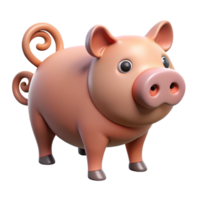 extraordinary rustic A pig with a curly tail authentic png